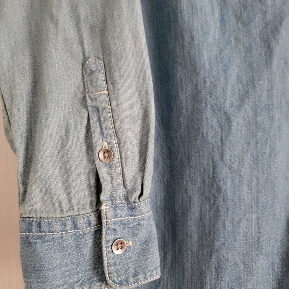 Chaps Shirt Dress Sz Medium P - Picture 4 of 8